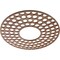 Ekena Millwork Fink Wood Fretwork Pierced Ceiling Medallion, Walnut, 18"OD x 6 1/2"ID x 1/4"T CMWP18X18X0250FFWA - alternate 2